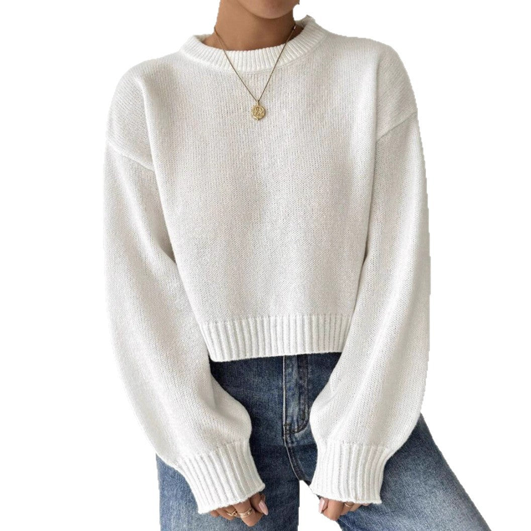 Damen lässiger Feinstrickpullover R&B