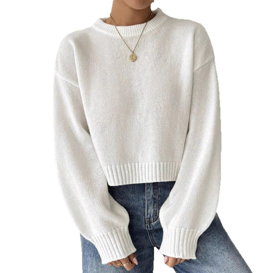 Damen lässiger Feinstrickpullover R&B