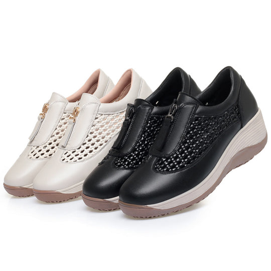 Damen Komfortable Slip-On Sneaker mit Atmungsaktivem Netzdesign und Bequemem Fußbett R&B
