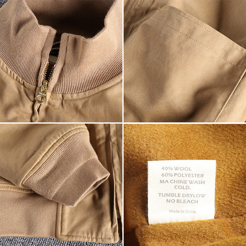 Damen Übergangsjacke mit hohem Kragen und praktischen Taschen R&B