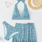Damen Bikini-Set mit verstellbarem Oberteil und femininer Rüschenshort R&B