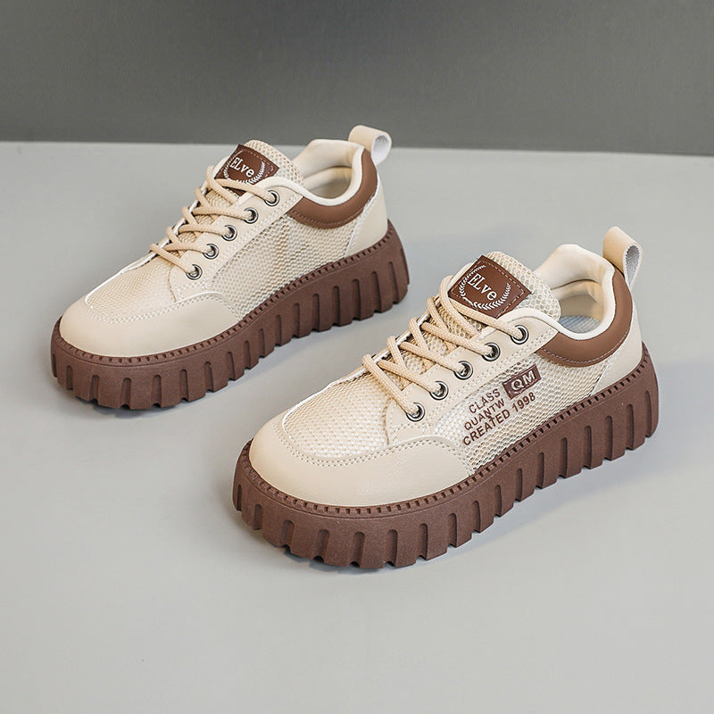 Damen Sportliche Chunky Sneakers mit atmungsaktiver Mesh-Oberfläche und strapazierfähigem Sohlenprofil R&B