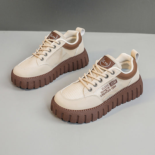 Damen Sportliche Chunky Sneakers mit atmungsaktiver Mesh-Oberfläche und strapazierfähigem Sohlenprofil R&B