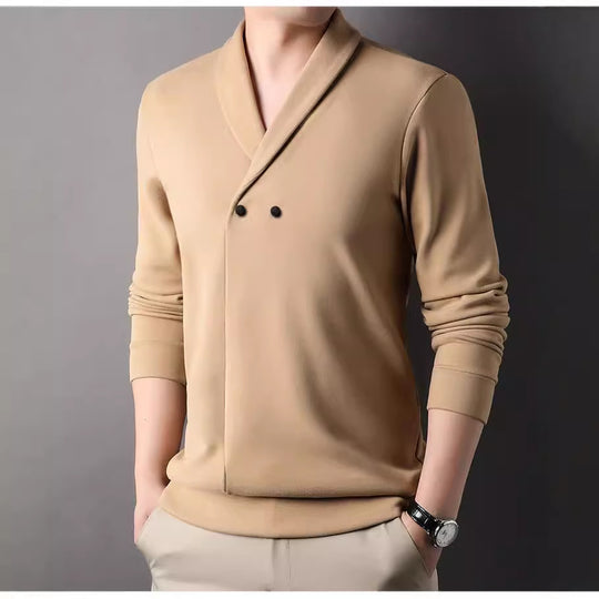 Herren Freizeitjacke mit modernem Schalkragen und praktischen Knöpfen R&B