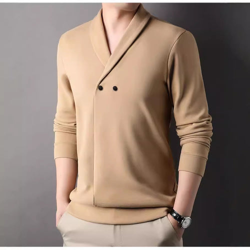 Herren Freizeitjacke mit modernem Schalkragen und praktischen Knöpfen R&B