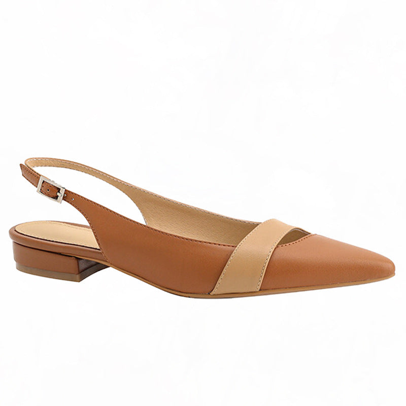 Damen Slingback-Pumps mit spitzem Zehendesign und eleganter Riemchenführung