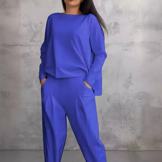 Damen lässiges Zweiteiliges Set aus hochwertiger Viskose R&B