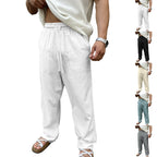 Herren Bequeme Leinenfreizeithose mit elastischem Bund und praktischen Seitentaschen R&B