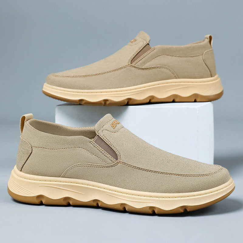 Damen Bequeme Slip-On Freizeitschuhe mit elastischem Obermaterial