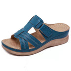 Damen Komfortable Fußbett-Sandalen mit verstellbarem Riemen