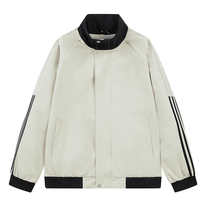 Damen sportliche Übergangsjacke mit hohem Kragen und seitlichen Eingrifftaschen