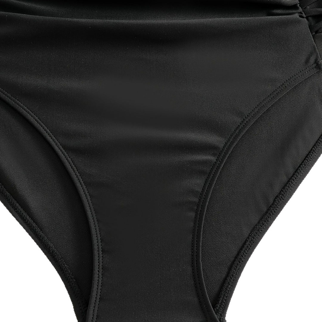 Damen Hochgeschnittener Bikini mit floralen Akzenten und raffinierten Details R&B