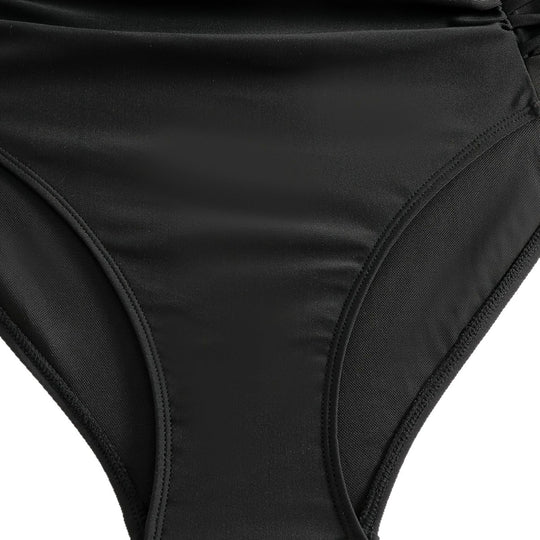 Damen Hochgeschnittener Bikini mit floralen Akzenten und raffinierten Details R&B