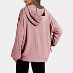 Damen Oversized Kapuzenpullover mit strukturiertem Design R&B