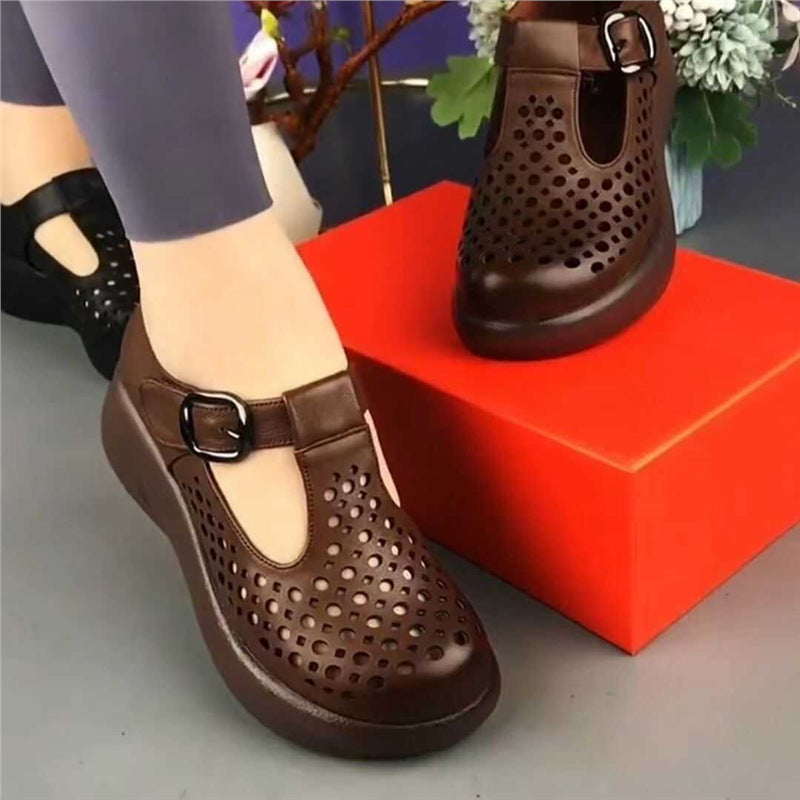 Damen Atmungsaktive Clogs mit verstellbarem Riemen und rutschfester Sohle R&B