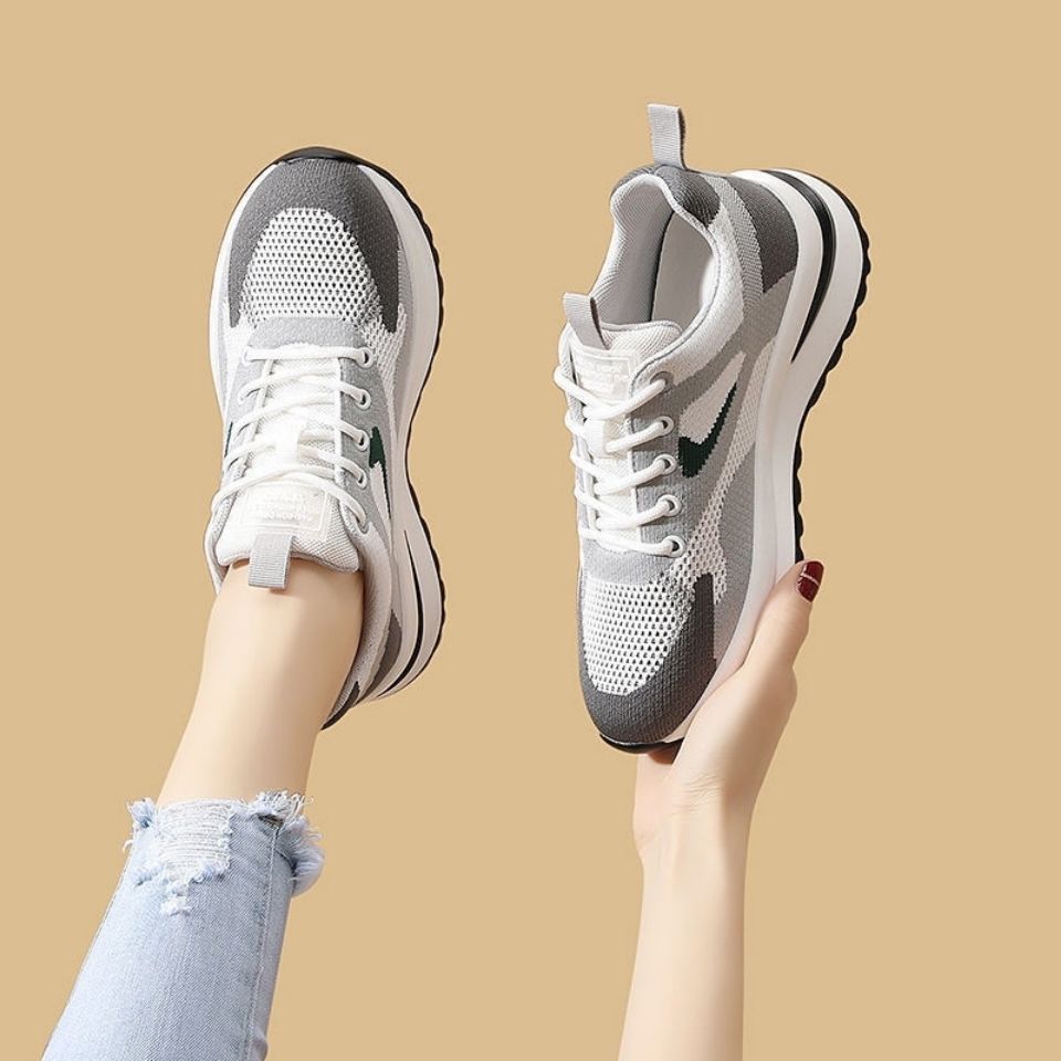 Damen Sportliche Sneakers mit atmungsaktiver Mesh-Oberfläche und weicher Dämpfung R&B