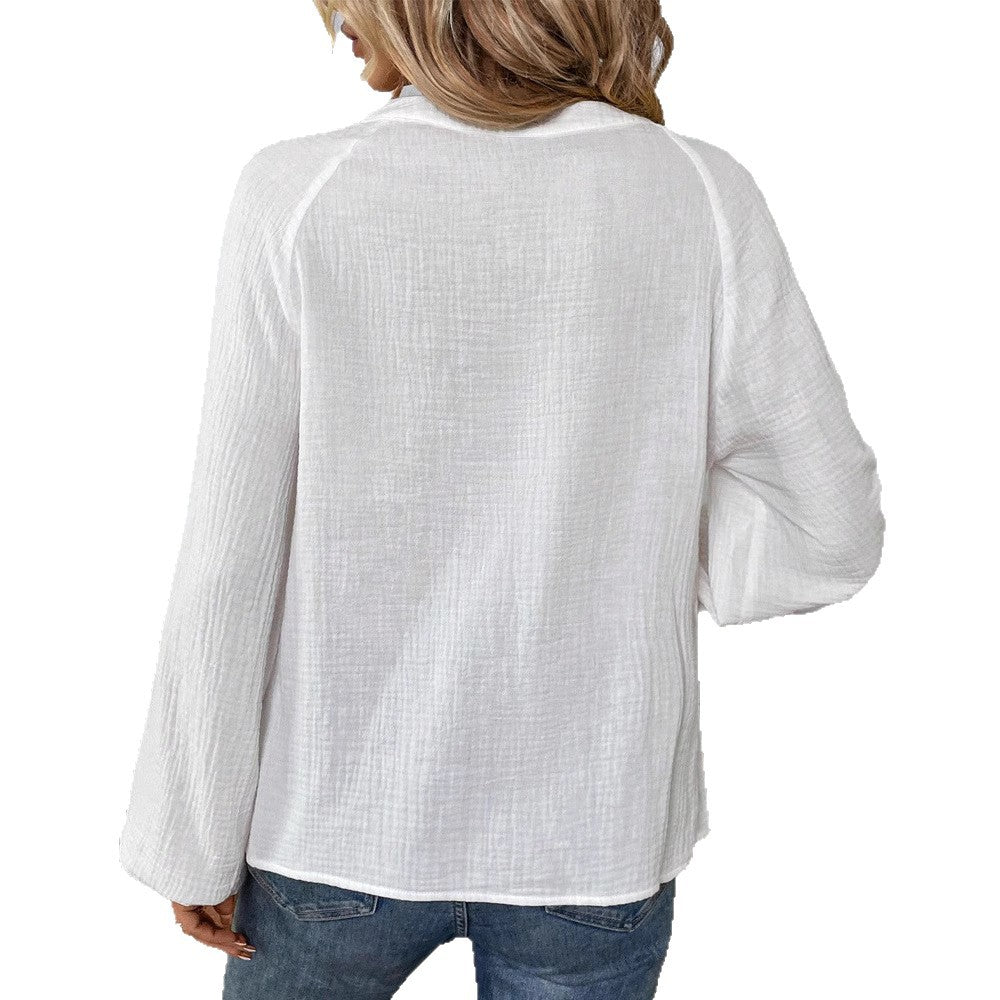 Damen Bluse mit folkloristischen Stickereien und weiten Ärmeln Heidi-Mode