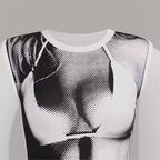 Damen Kunstvoll gestaltetes Grafikshirt R&B
