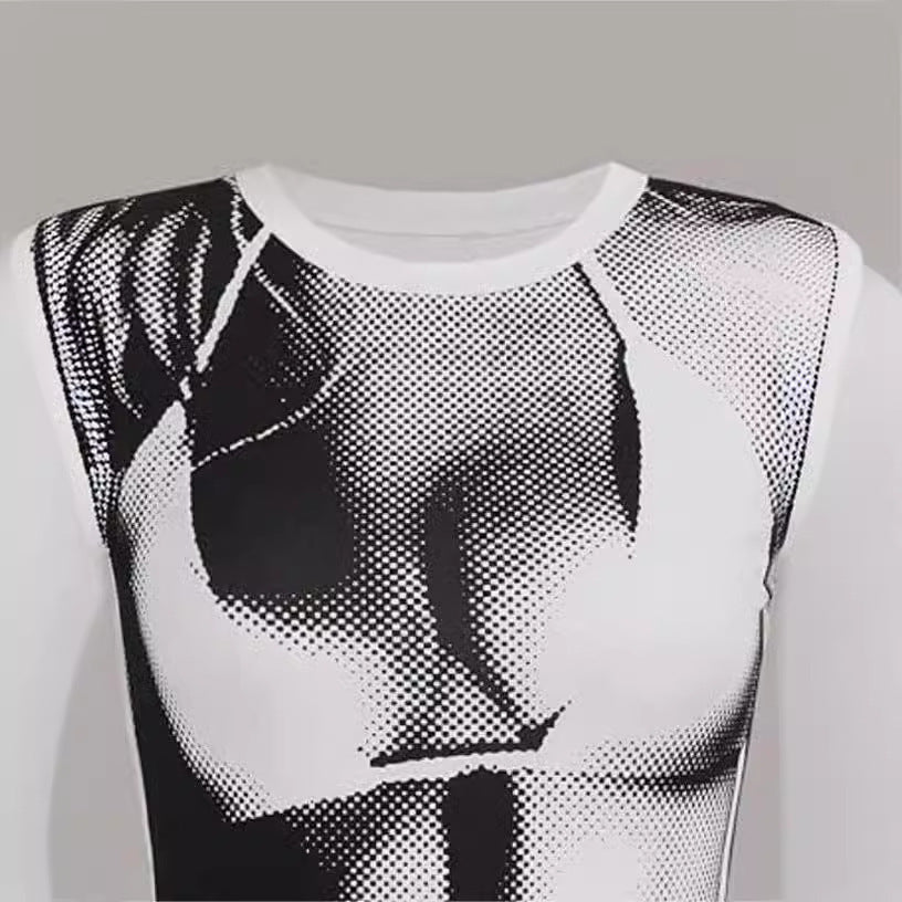 Damen Kunstvoll gestaltetes Grafikshirt R&B