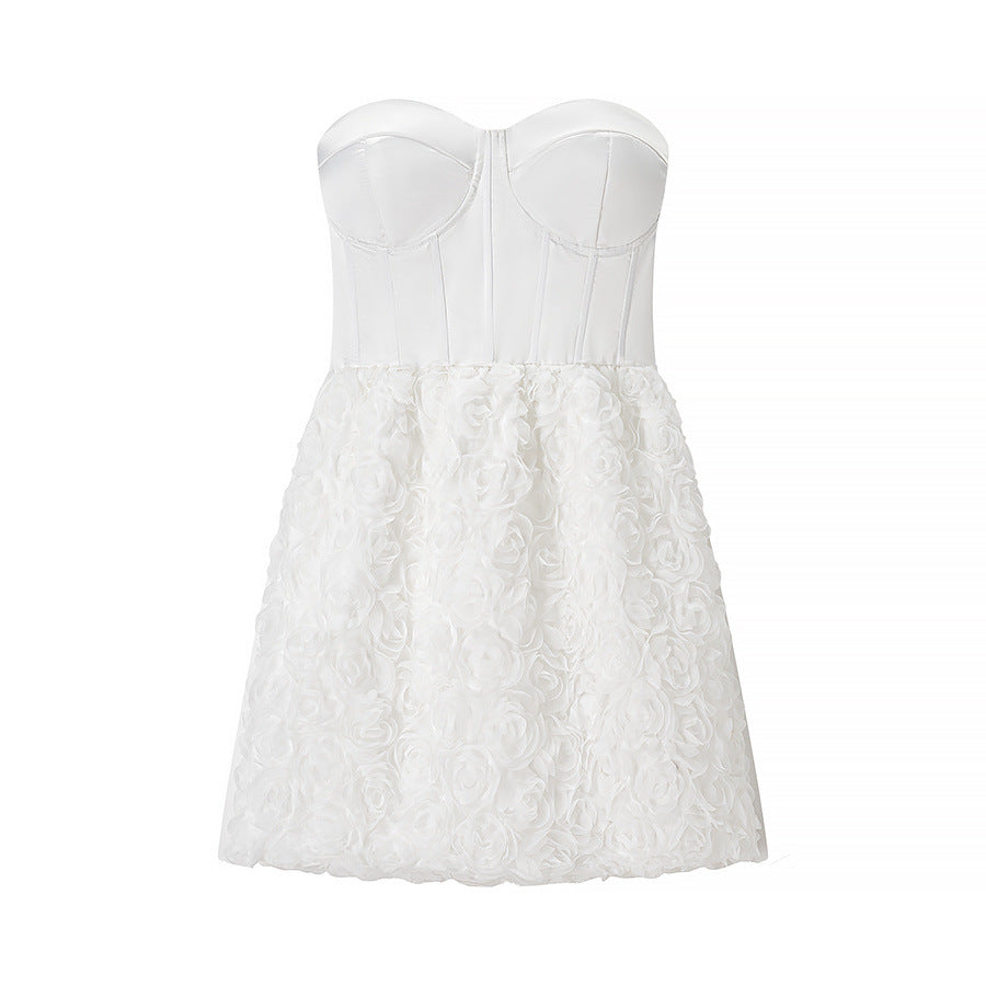 Damen Cocktailkleid mit Rüschen und tailliertem Schnitt R&B