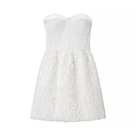Damen Cocktailkleid mit Rüschen und tailliertem Schnitt R&B
