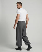 Lockere Oversize Herren Stoffhose Casual Streetwear Weites Bein Unisex