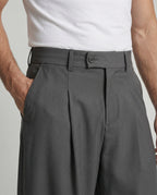 Retro Lockere Weite Stoffhose für Herren und Damen im Trend
