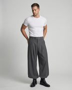 Retro Lockere Weite Stoffhose für Herren und Damen im Trend