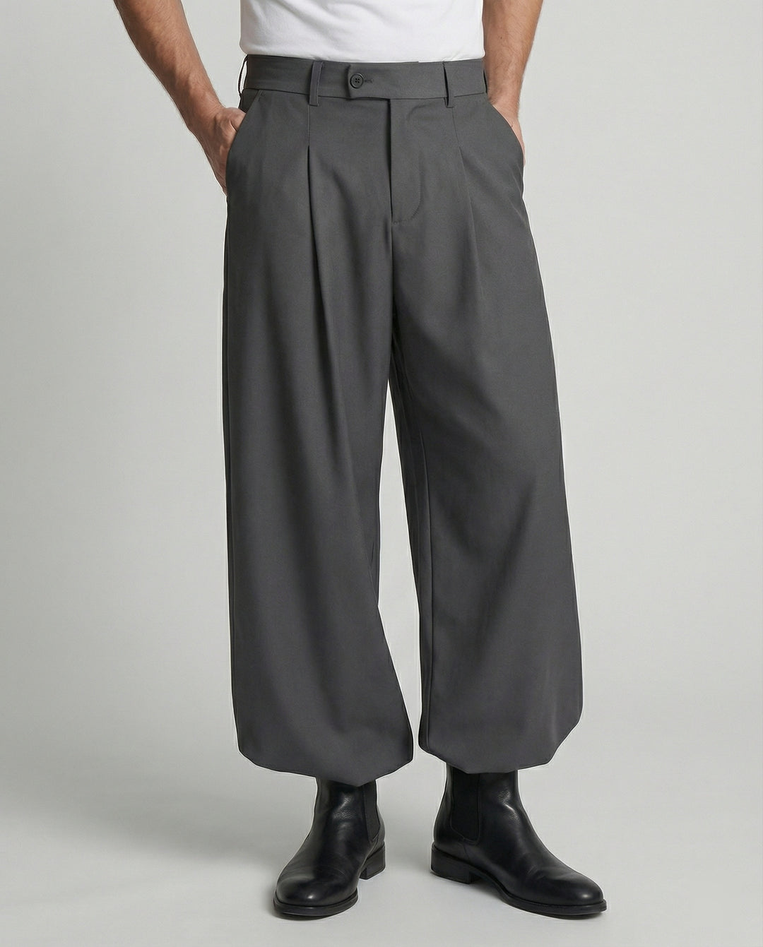 Retro Lockere Weite Stoffhose für Herren und Damen im Trend