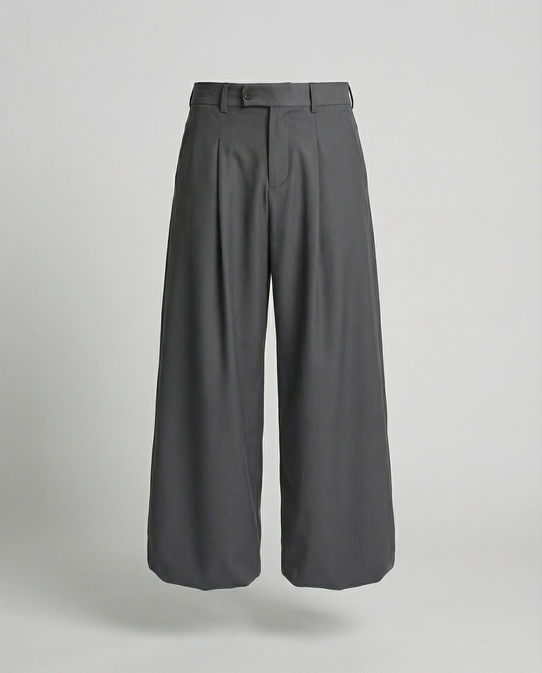Lockere Oversize Herren Stoffhose Casual Streetwear Weites Bein Unisex
