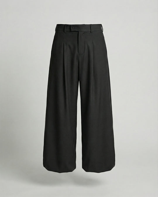 Lockere Oversize Herren Stoffhose Casual Streetwear Weites Bein Unisex