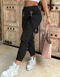 Damen Cargo-Hose mit praktischen Seitentaschen und verstellbarem Bund R&B