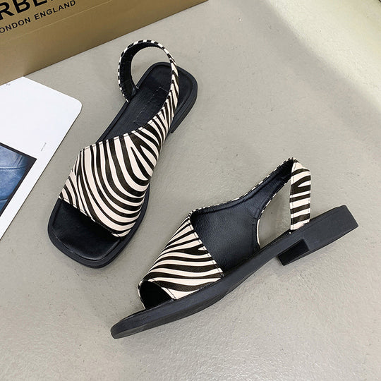 Damen Mode Zehentrenner mit verstellbarem Riemendesign R&B