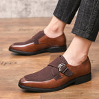 Herren elegante Mokassins mit modischer Schnalle R&B