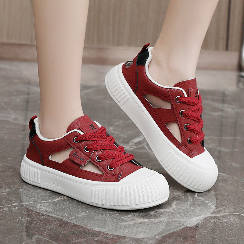 Damen Sportliche Sneaker mit atmungsaktiver Obermaterialstruktur und stoßdämpfender Sohle R&B