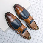 Herren Elegante Mokassins mit modischem Doppel-Monks-Design R&B