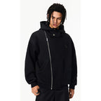 Damen Kapuzenpullover mit asymmetrischem Reißverschluss und komfortabler Passform