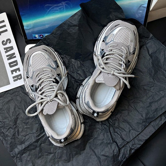 Damen Lauf- und Freizeitsneaker mit atmungsaktivem Obermaterial und gepolsterter Sohle R&B