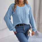 R&B | Zopfmuster Pullover aus Weichem Garn