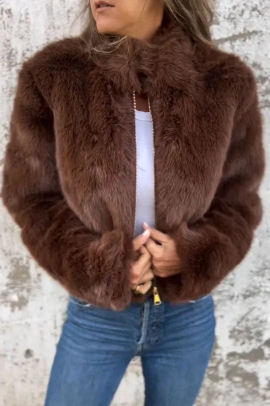 R&B | Stehkragen Zip up Blazer