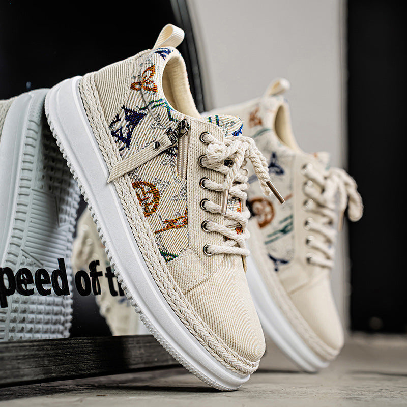 Damen Sportliche Sneaker mit einzigartigem grafischem Muster und dämpfender Sohle R&B