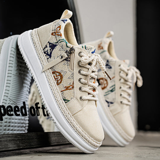Damen Sportliche Sneaker mit einzigartigem grafischem Muster und dämpfender Sohle R&B