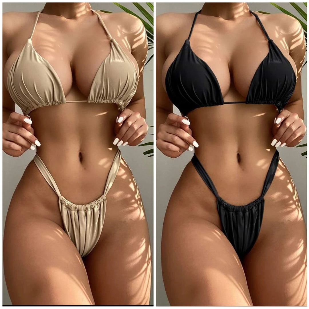 Damen Triangel-Bikini mit komfortablem Schnitt und verstellbaren Bändern R&B