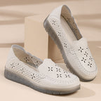 Damen Atmungsaktive Mokassins mit perforiertem Design und rutschfester Sohle