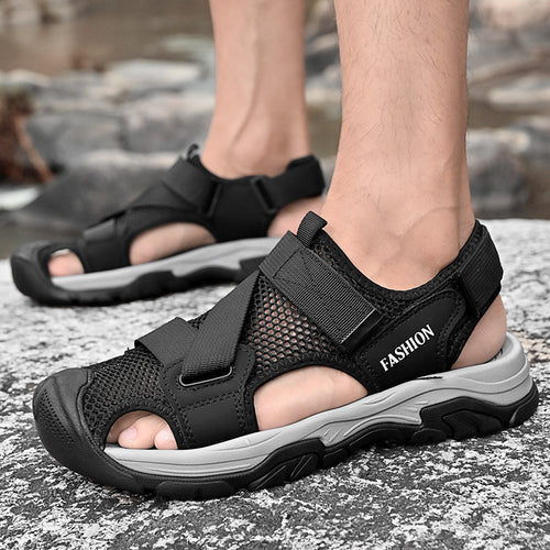 Damen Atmungsaktive Sport-Sandalen mit rutschfester Sohle und verstellbaren Riemen R&B