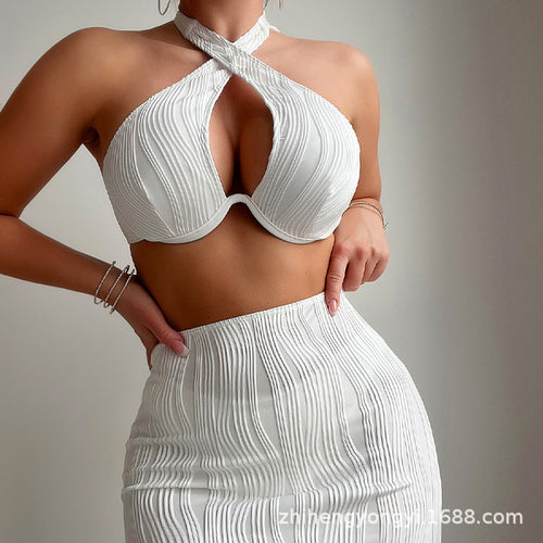 Damen Bandeau-Bikini-Oberteil mit detailverliebt gerafftem Design R&B