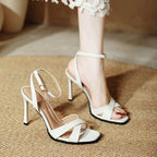 Damen Slingback High Heels mit verstellbarem Riemen und elegantem Design