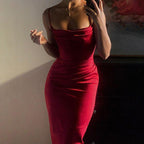 Damen Körperbetontes Midi-Kleid R&B