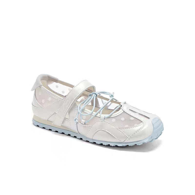 Damen Freizeitschuhe mit atmungsaktivem Netzdesign und verstellbarem Klettverschluss R&B