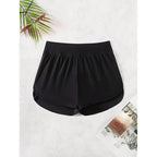 Damen Sportliche Shorts mit hohem Bund und lockerem Schnitt R&B